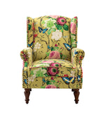 Felix Wingback Armchair with Sturdy Spindle Legs