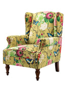 Felix Wingback Armchair with Sturdy Spindle Legs