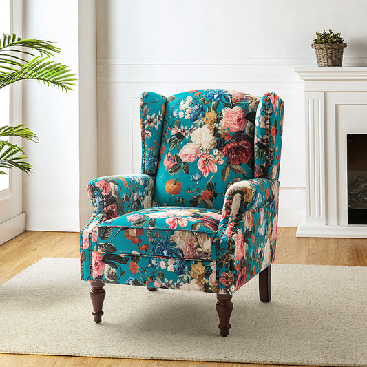 Felix Wingback Armchair with Sturdy Spindle Legs