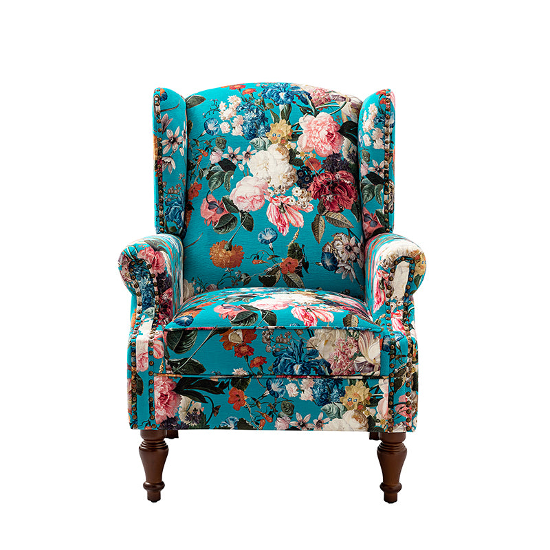 Felix Wingback Armchair with Sturdy Spindle Legs