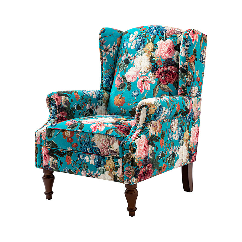 Felix Wingback Armchair with Sturdy Spindle Legs