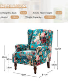 Felix Wingback Armchair with Sturdy Spindle Legs