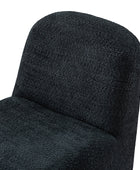 Ludwig Modern Accent Boucle Side Chair with Walnut Legs