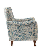 Raimund Farmhouse Floral Wingback Upholstered Armchair