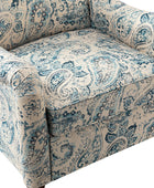 Raimund Farmhouse Floral Wingback Upholstered Armchair