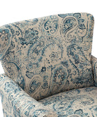Raimund Farmhouse Floral Wingback Upholstered Armchair