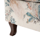 Raimund Farmhouse Floral Wingback Upholstered Armchair