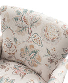 Raimund Farmhouse Floral Wingback Upholstered Armchair