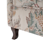 Raimund Farmhouse Floral Wingback Upholstered Armchair