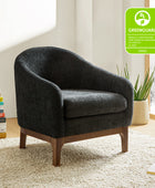 Boucle Modern Barrel Design Armchair