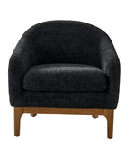 August Boucle Modern Barrel Design Armchair