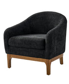 August Boucle Modern Barrel Design Armchair