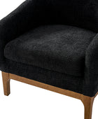 August Boucle Modern Barrel Design Armchair