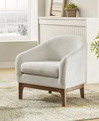 Boucle Modern Barrel Design Armchair