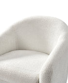 August Boucle Modern Barrel Design Armchair
