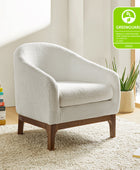 Boucle Modern Barrel Design Armchair