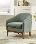 Boucle Modern Barrel Design Armchair