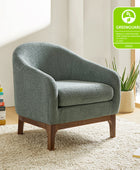 Boucle Modern Barrel Design Armchair