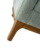 August Boucle Modern Barrel Design Armchair