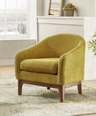 Boucle Modern Barrel Design Armchair