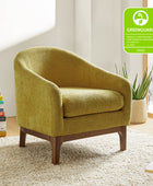 Boucle Modern Barrel Design Armchair