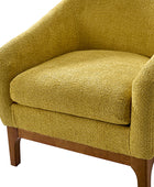 August Boucle Modern Barrel Design Armchair
