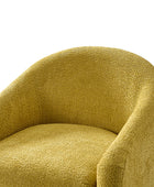 August Boucle Modern Barrel Design Armchair