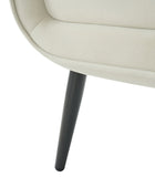 Val Modern Velvet Upholstered Armchair with Adjustable Metal Feet