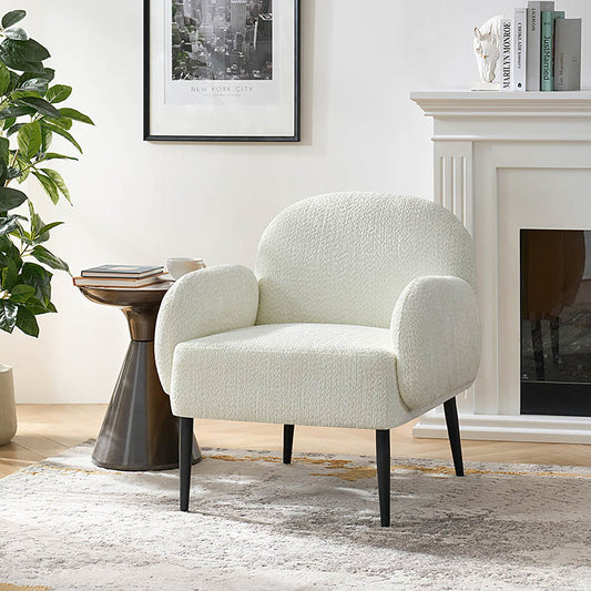 Ergonomic Curved Armrests Armchair