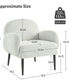 Abner Ergonomic Curved Armrests Armchair