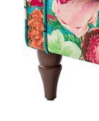 Artemisa Modern Floral Pattern Upholstered Wingback Armchair