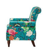 Artemisa Modern Floral Pattern Upholstered Wingback Armchair