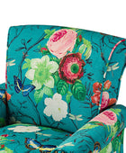 Artemisa Modern Floral Pattern Upholstered Wingback Armchair