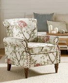 Artemisa Modern Floral Pattern Upholstered Wingback Armchair