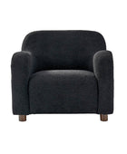 Heinrich Boucle Upholstered Armchair with Solid Wood Legs