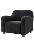Heinrich Boucle Upholstered Armchair with Solid Wood Legs