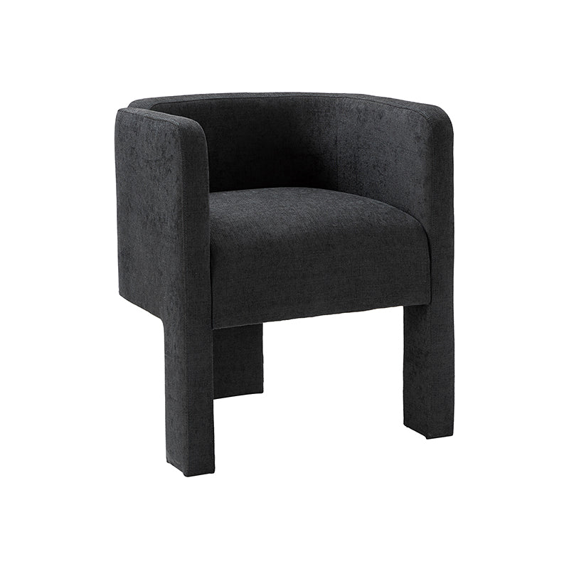 Elias Modern Dining Chair with Cushioned Seat and Segmented Back
