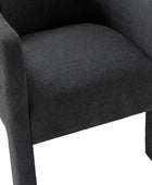 Elias Modern Dining Chair with Cushioned Seat and Segmented Back