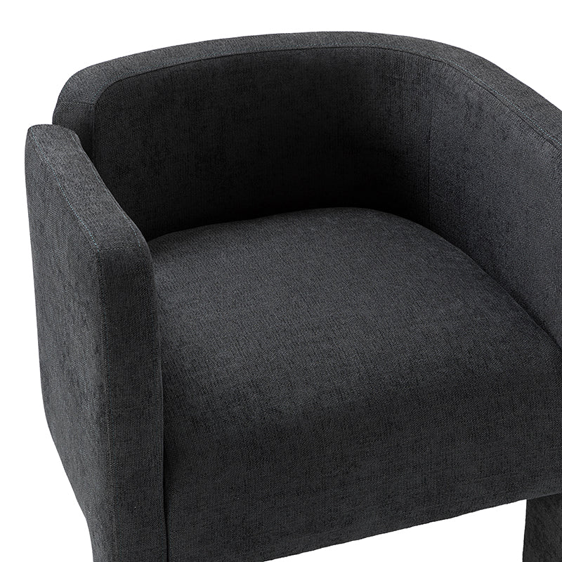 Elias Modern Dining Chair with Cushioned Seat and Segmented Back