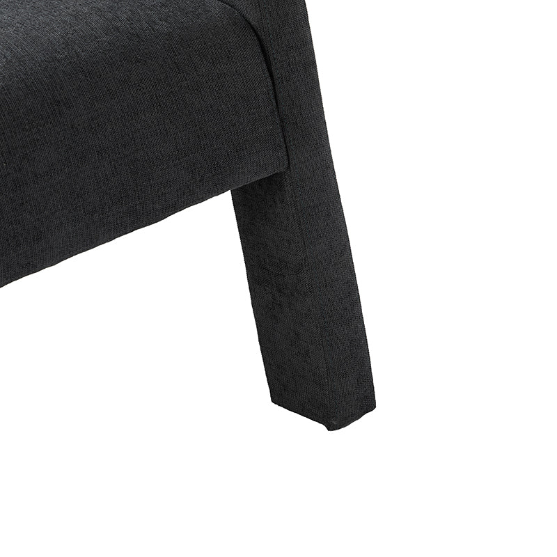 Elias Modern Dining Chair with Cushioned Seat and Segmented Back