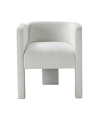Elias Modern Dining Chair with Cushioned Seat and Segmented Back