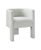 Elias Modern Dining Chair with Cushioned Seat and Segmented Back