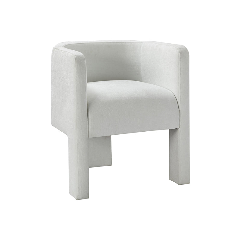 Elias Modern Dining Chair with Cushioned Seat and Segmented Back