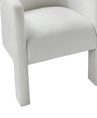 Elias Modern Dining Chair with Cushioned Seat and Segmented Back