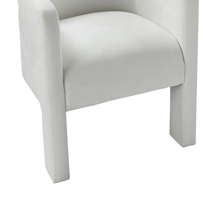 Elias Modern Dining Chair with Cushioned Seat and Segmented Back