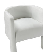 Elias Modern Dining Chair with Cushioned Seat and Segmented Back