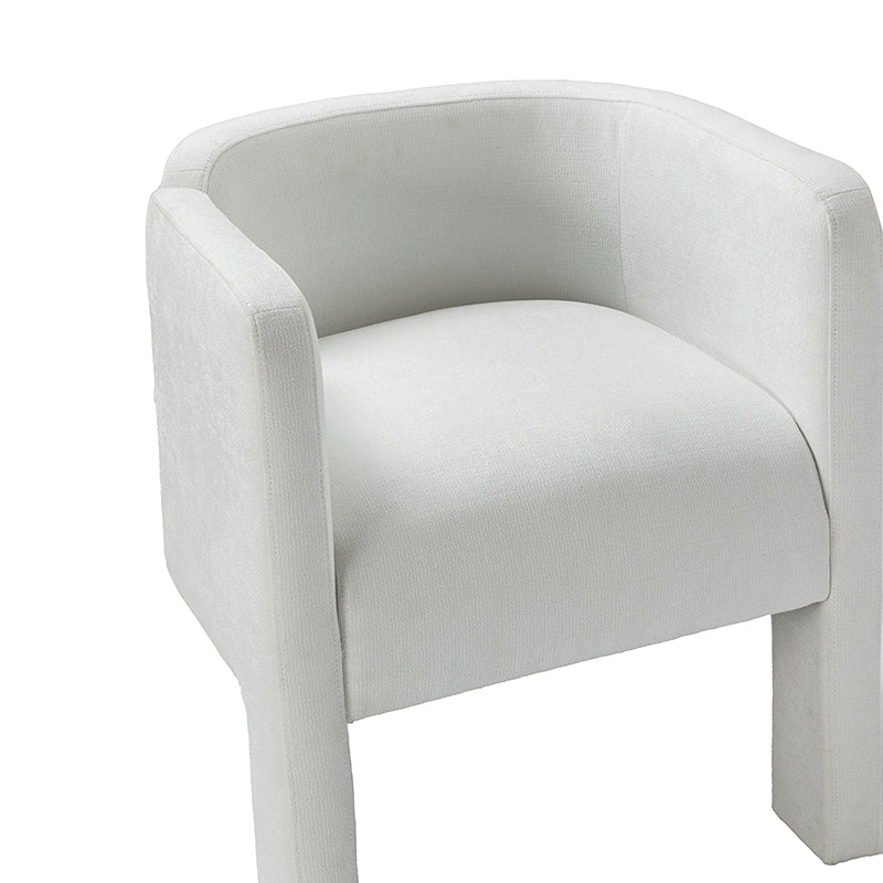 Elias Modern Dining Chair with Cushioned Seat and Segmented Back