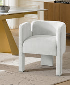 Elias Modern Dining Chair with Cushioned Seat and Segmented Back