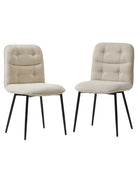 Annie Velvet Modern Dining Chair (Set of 2)