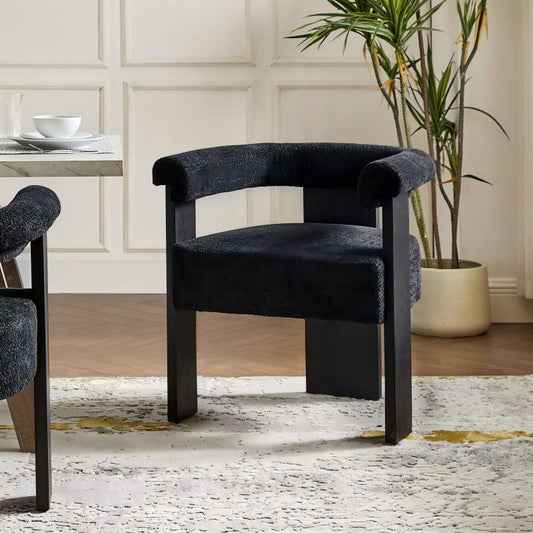 Modern Solid Wood Base Dining Chair